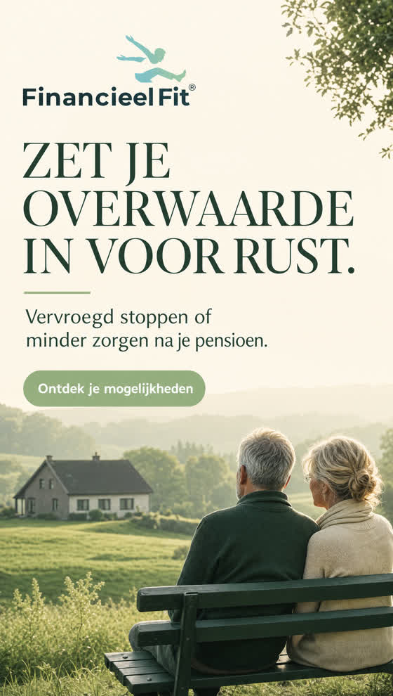 Conceptadvertentie over overwaarde en eerder stoppen met werken